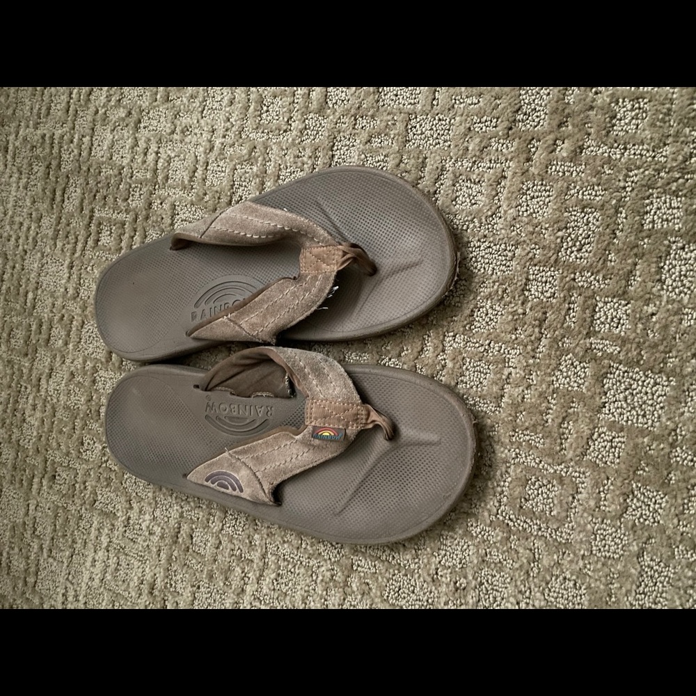 Rainbow Flip Flops